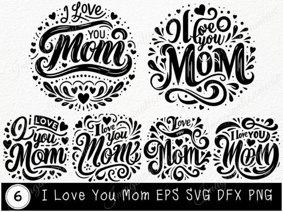 Download I Love You Mom Svg Mothers Day Cut File - Mothers day cut file Collection