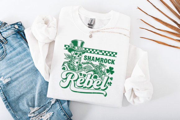 Download Shamrock Rebel Skull St Patricks Design - Premium Resources